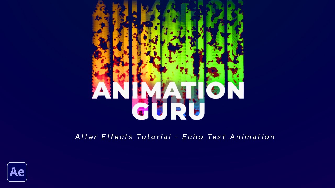 After Effects Tutorial - Echo Text Animation | Typography Tutorial | Free Project File