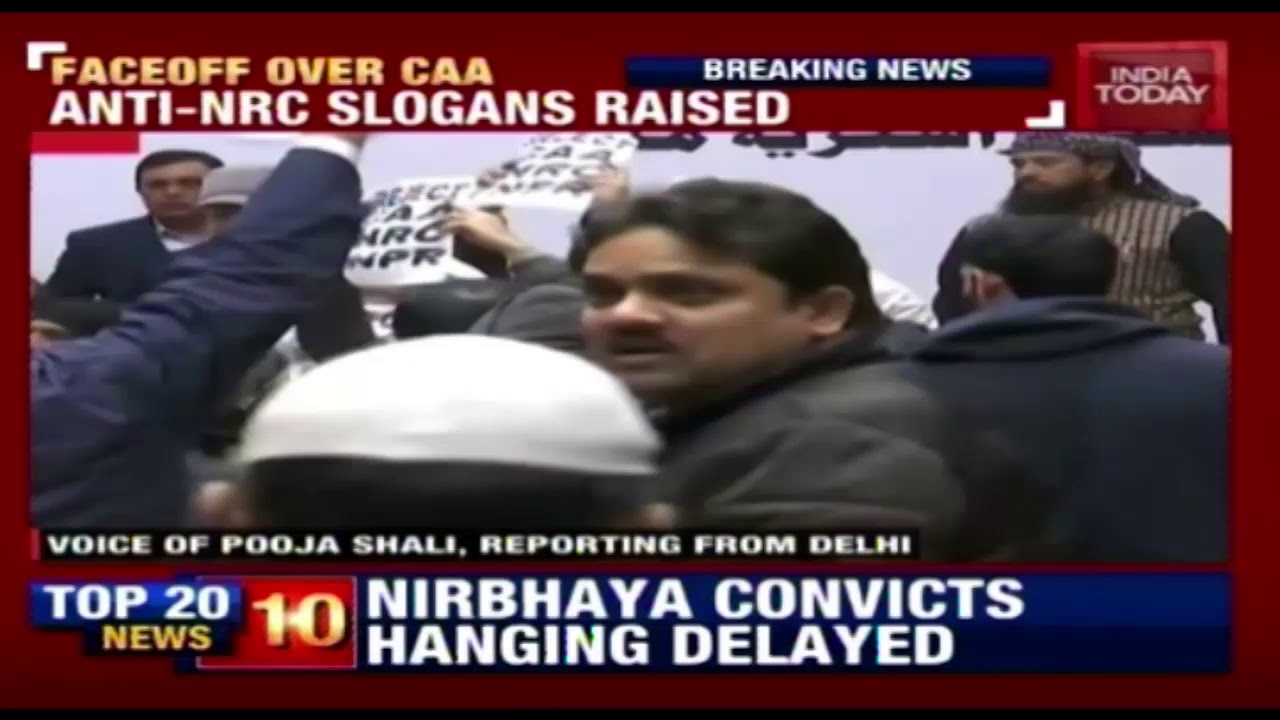 Anti-NRC Protestors Creats Ruckus At Muslim Rashtriya Manch Event Affiliated With RSS