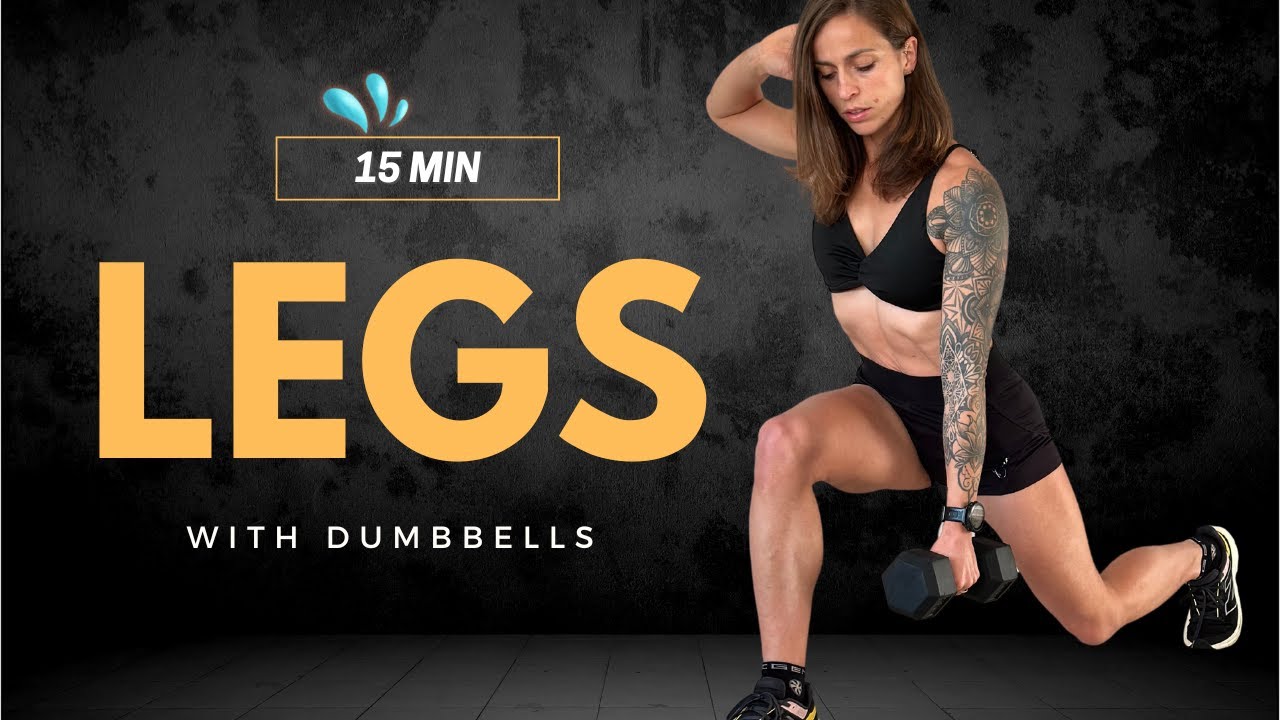 15 min LEGS and GLUTES with Weights | Lower Body Home Workout with Dumbbells
