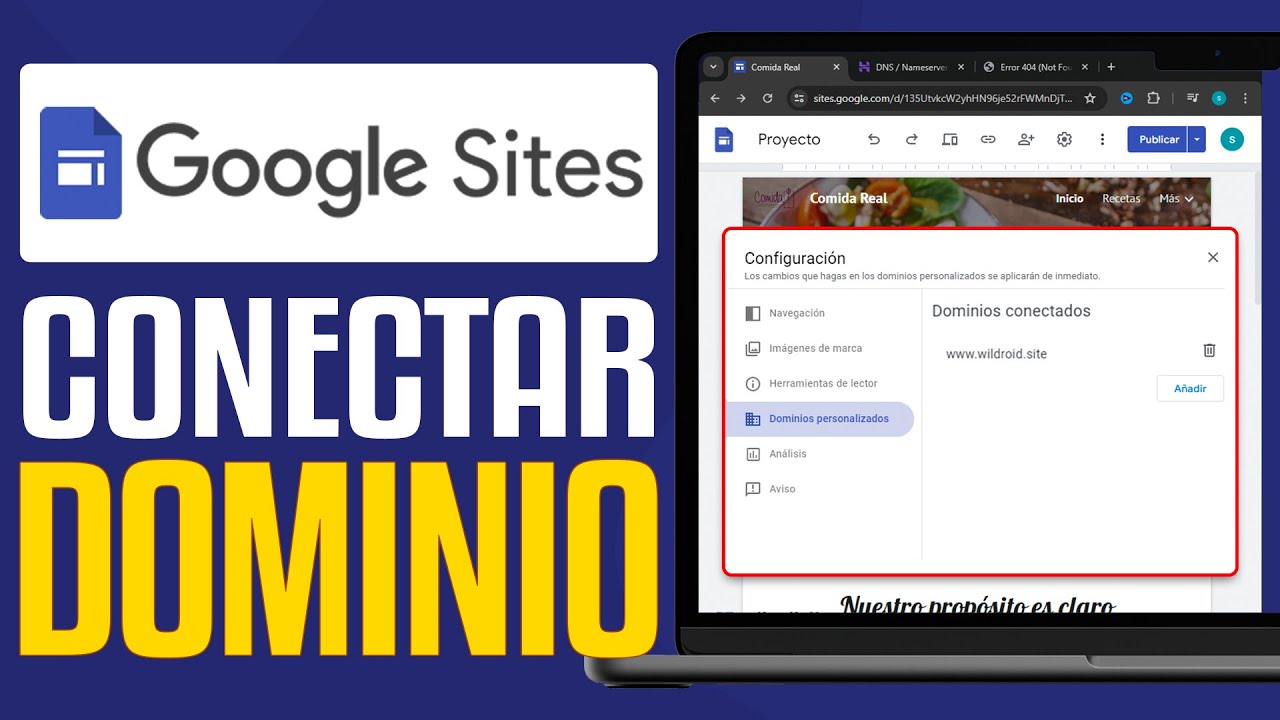 Cómo Poner un Dominio Personalizado en Google Sites (2026) Guia Paso a Paso