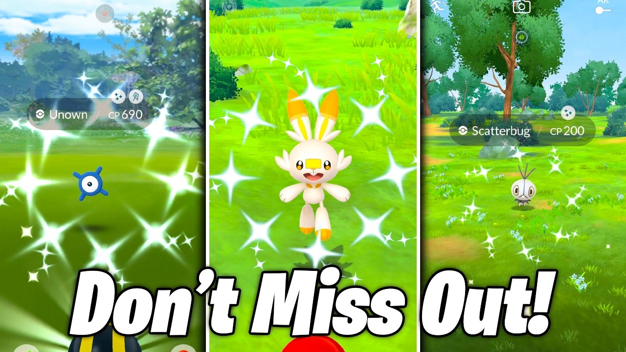IT'S NEVER BEEN EASIER TO GET SHINY SCATTERBUG! FREE Unown Research / Scorbunny Community Day!