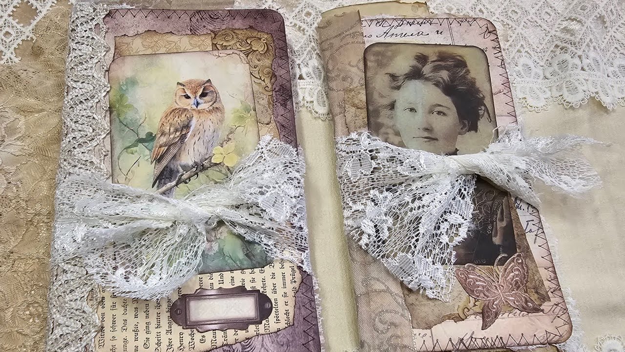 Schnelles Journal mit Knistercover aus Pralinenpapier - Ganz einfach und schön - Junk Journals