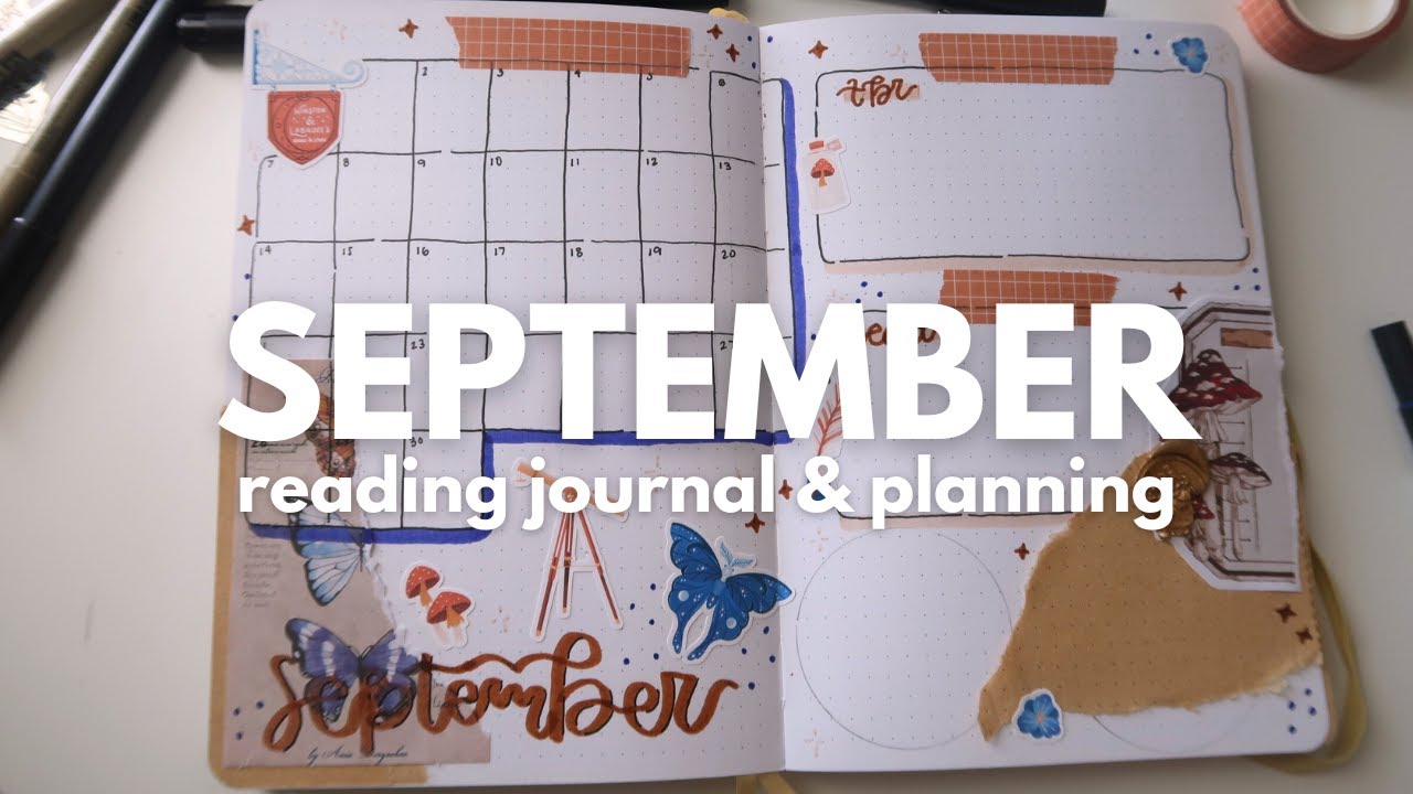 set up my September reading journal with me | Readathon planning
