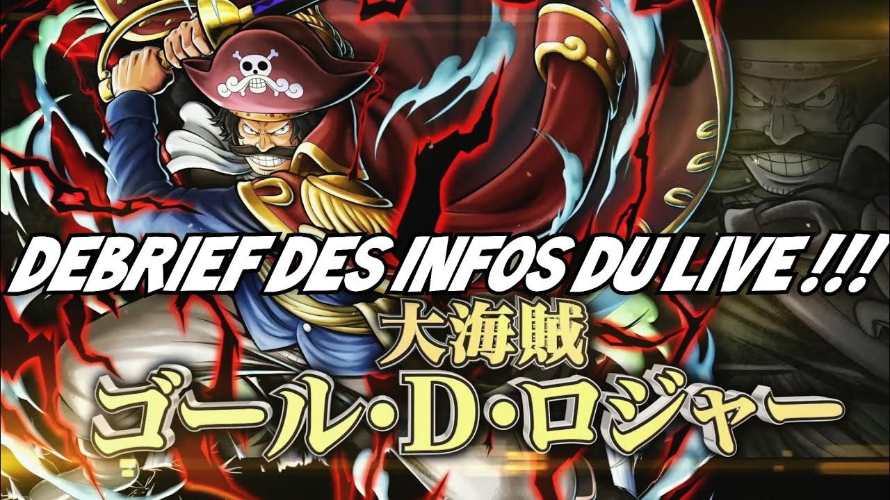JE SUIS DÉCU | ROGER V2/RAYLEIGH DÉBARQUENT SUR ONE PIECE BOUNTY RUSH !! | DEBRIEF DES INFOS DU LIVE
