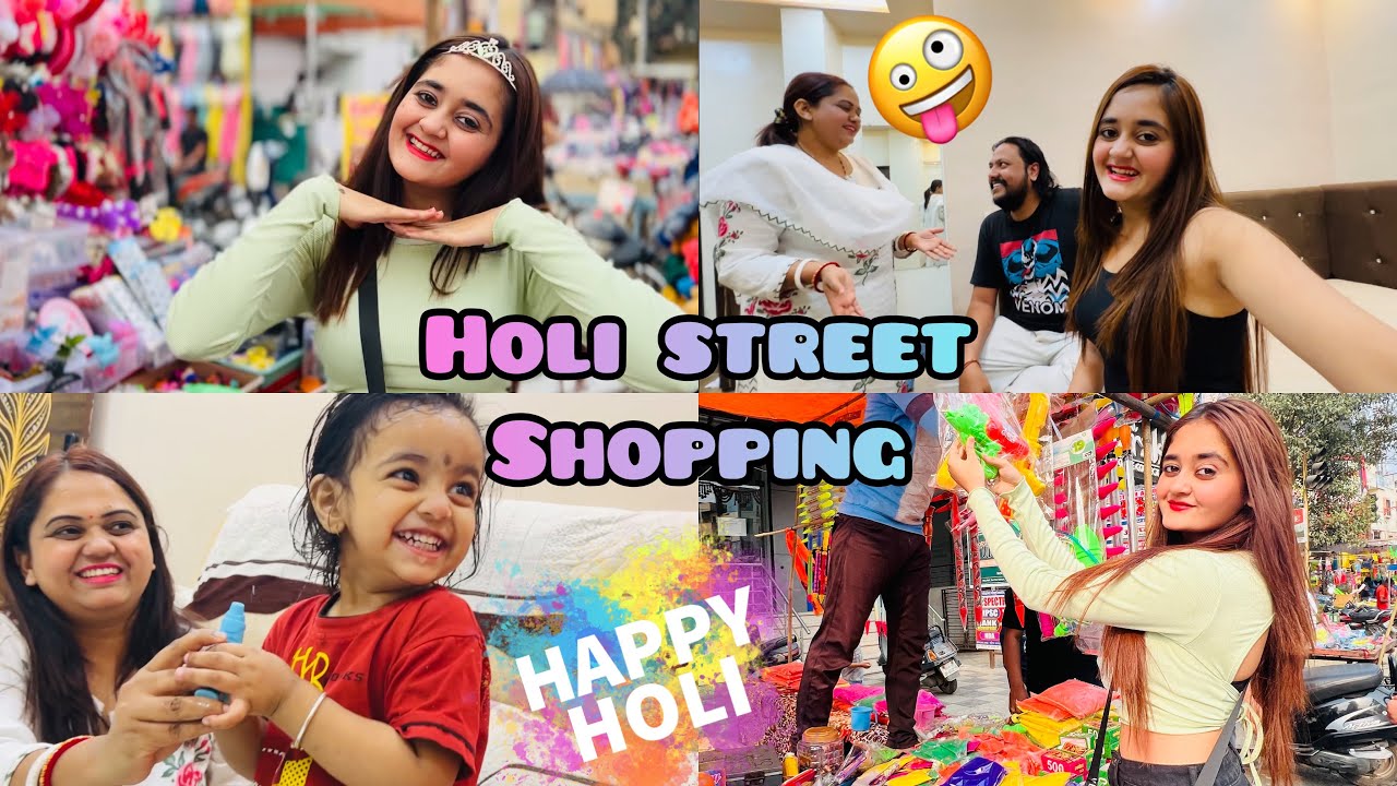 Holi Celebration ki Street Shopping & Papa ko New Gold Rings Surprise Pata Chal gaya Bindass Kavya