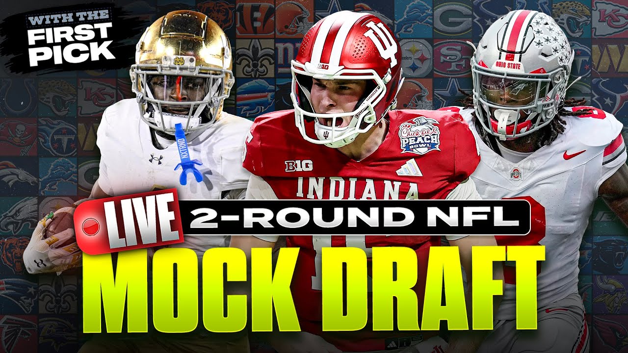 LIVE 2026 2-Round CHAOS NFL Mock Draft | Letting VIEWERS Make Picks 👀