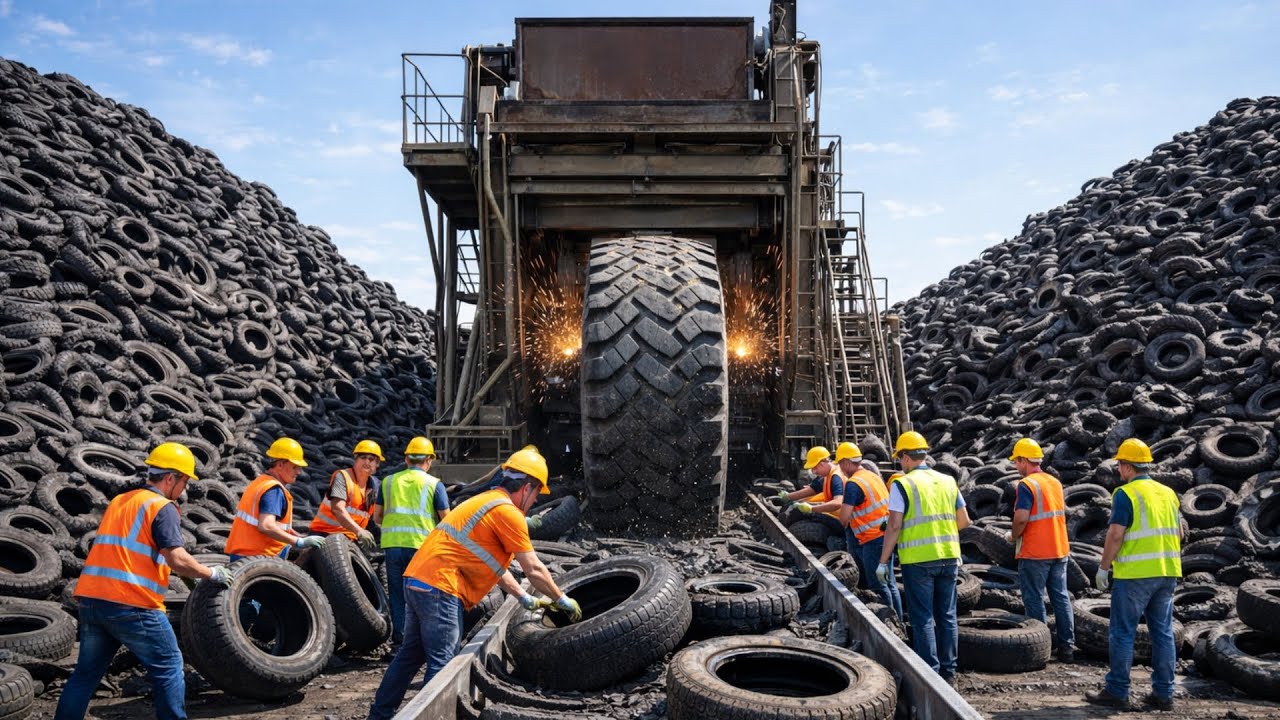 Inside the Modern Car Tire Factory | How Tires Are Engineered in 4K