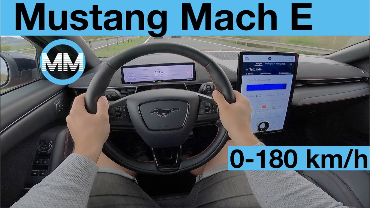 Ford Mustang Mach E AWD (351 PS) POV Test Drive + Acceleration 0-180 km/h