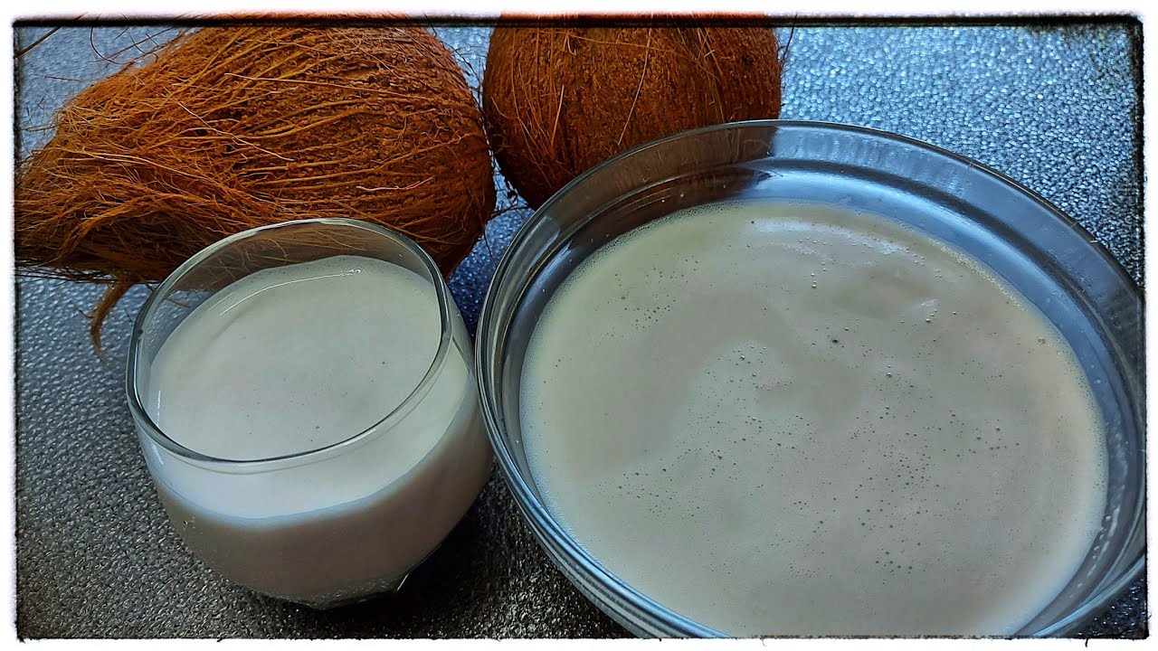 Make Fresh Coconut  Milk at home | Thick & thin coconut  milk | Pots & Treats