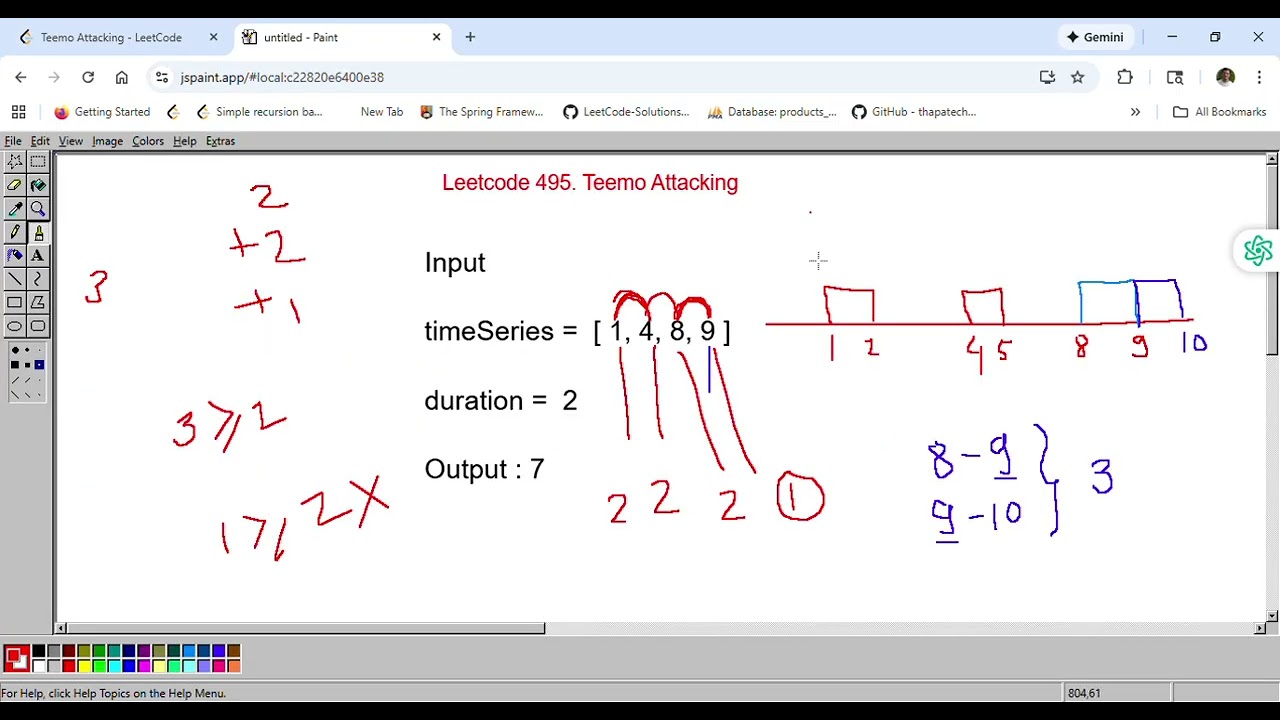 Leetcode 495  Teemo Attacking -  Logic Explained In Hindi