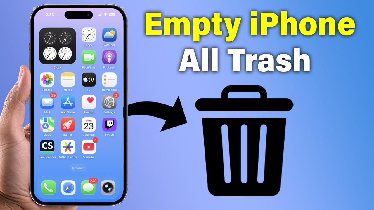 How To Empty Trash On iPhone (ALL Clean)