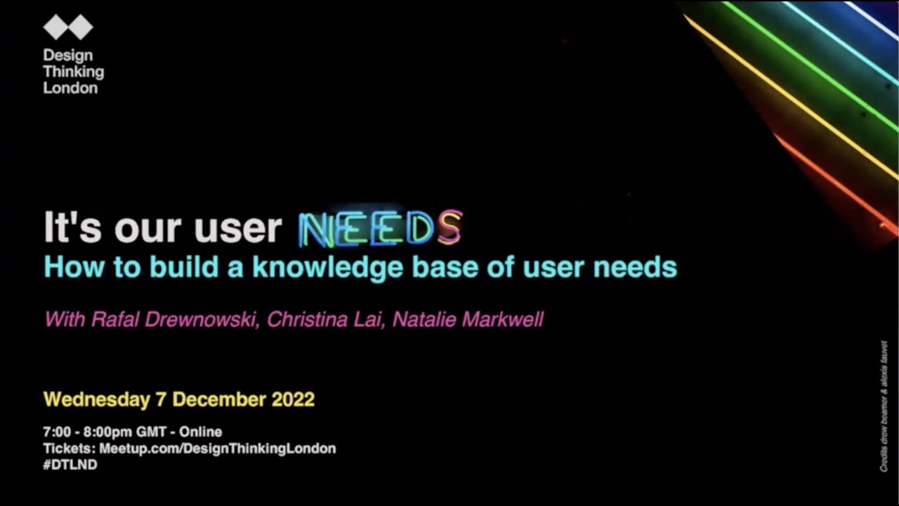 It's our user needs - how to build a knowledge base of user needs