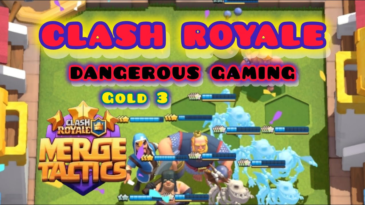 Clash Royale MERGE TACTICS just playing