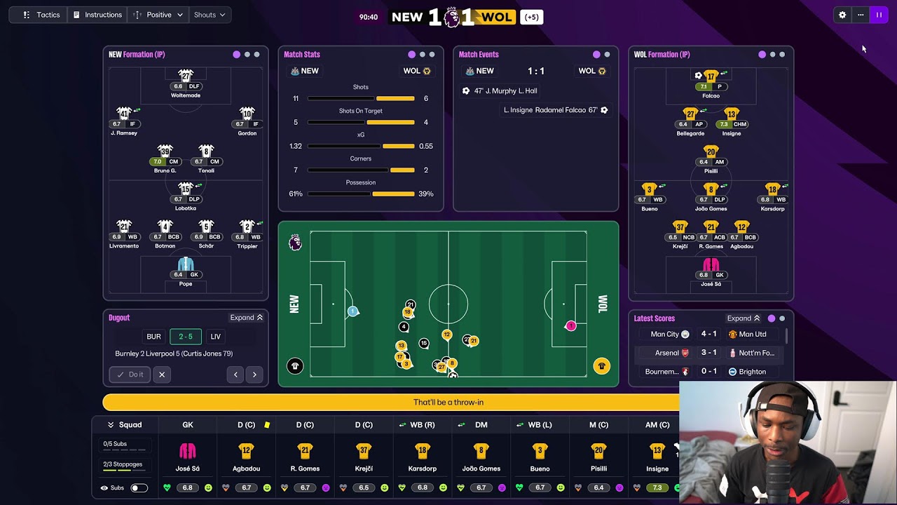 Dominating The Premier League With My  Tactical Systems Using A Full Team of New Gens