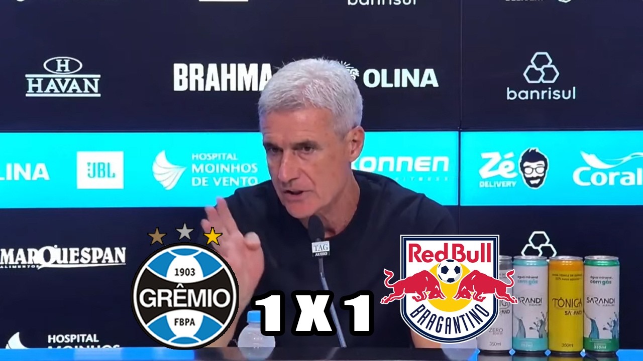 Entrevista coletiva Luis Castro após Grêmio 1x1 Bragantino