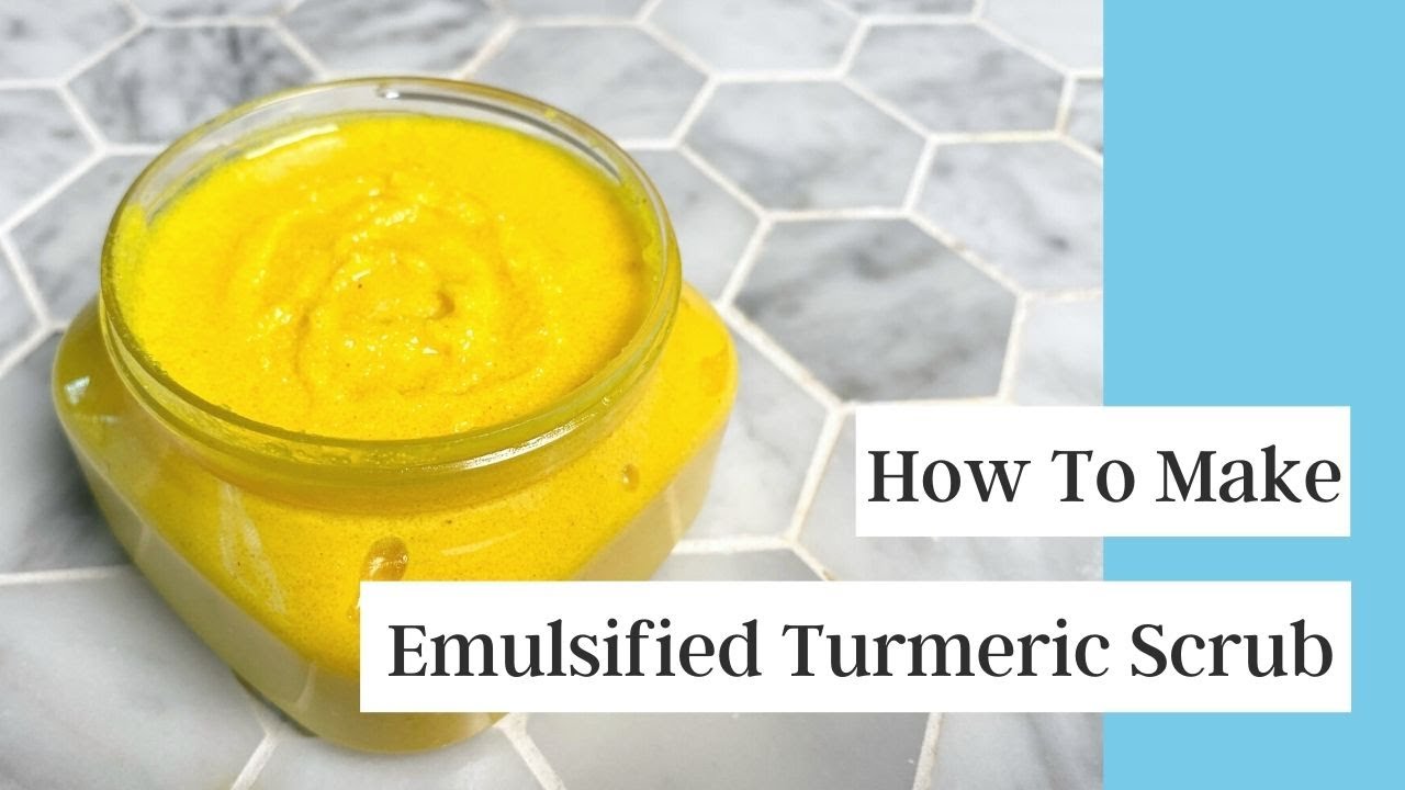 How To Make Emulsified Turmeric Sugar Scrub