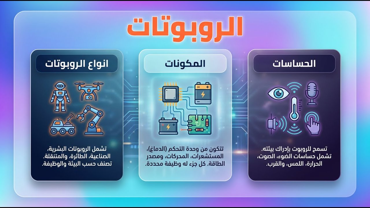 الروبوتات  نظرة عن كثب