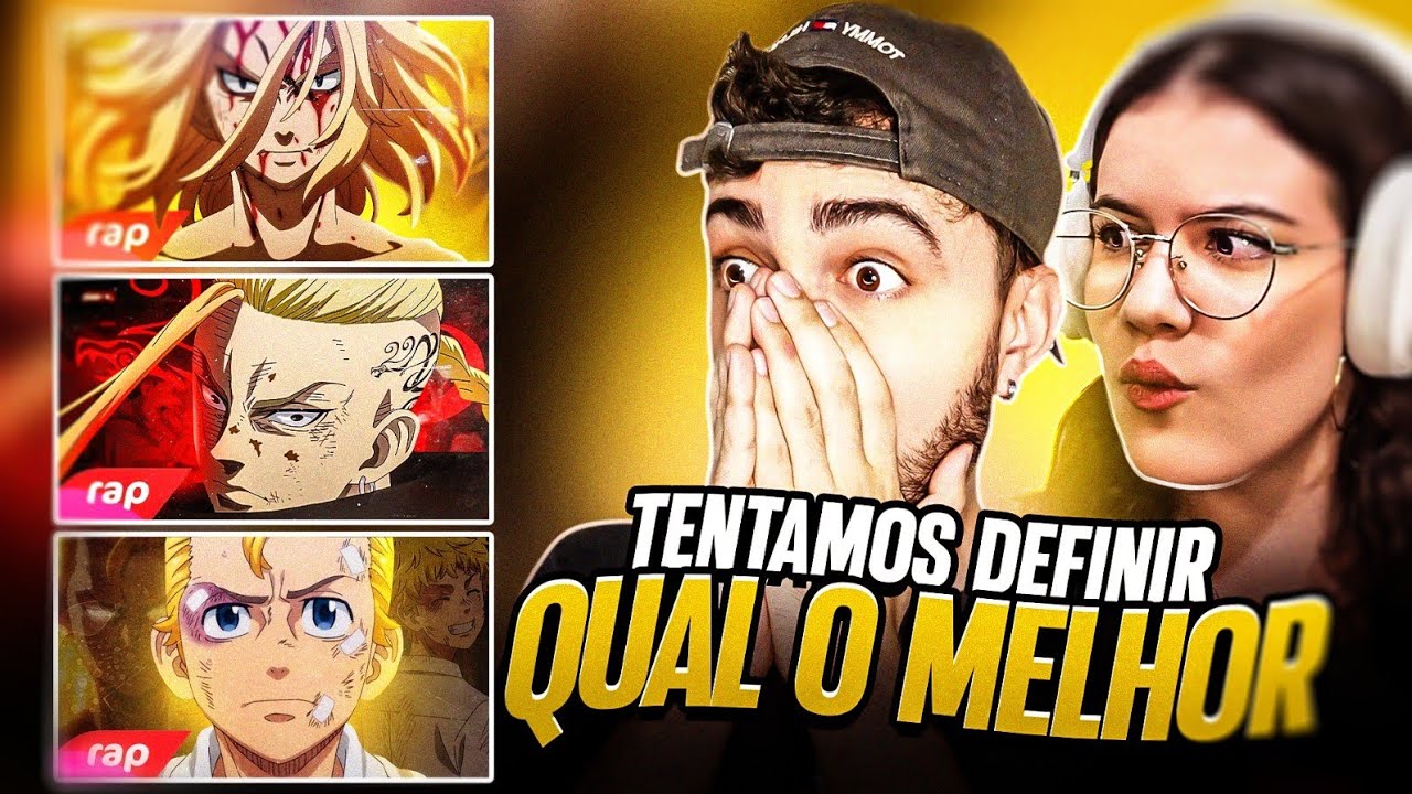 3 em 1 Raps do Takemichi, Draken e Mikey - 7 Minutoz (Tokyo Revengers) React