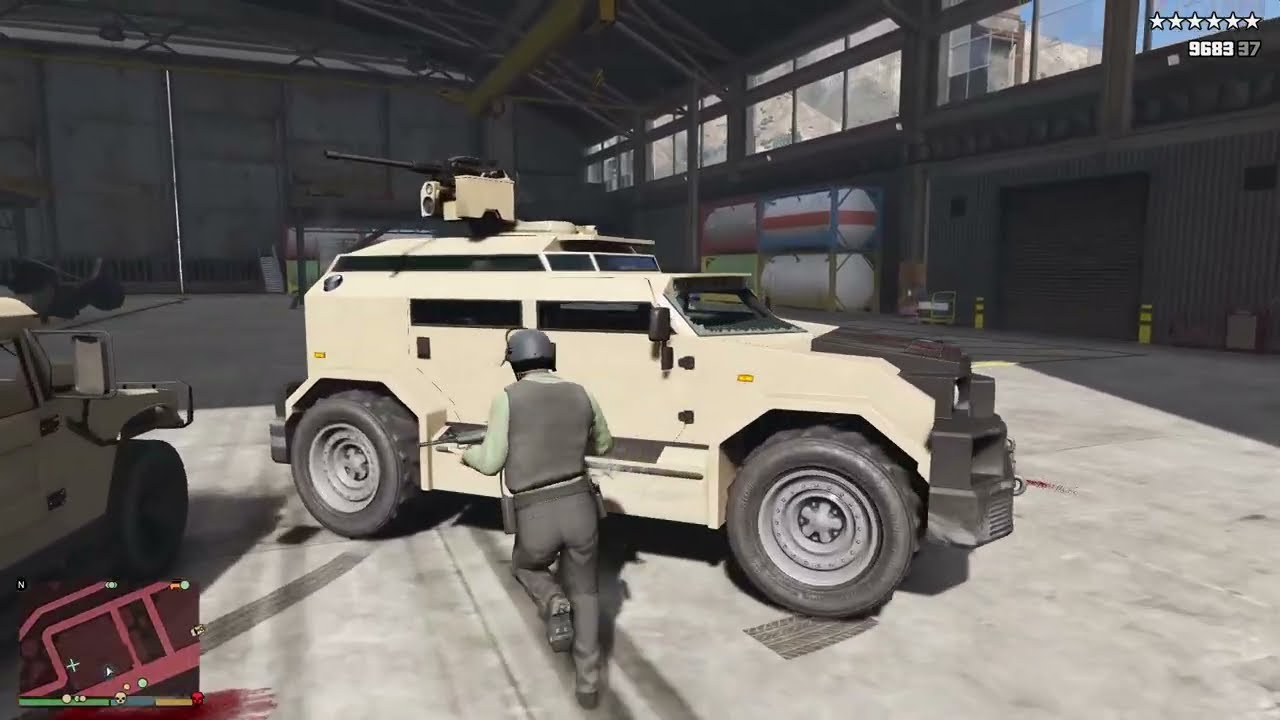 GTA V: Trevor, Michael, Sanchez, Dave, Steve 10 Star Cop Battle At Fort Zancudo + Escape