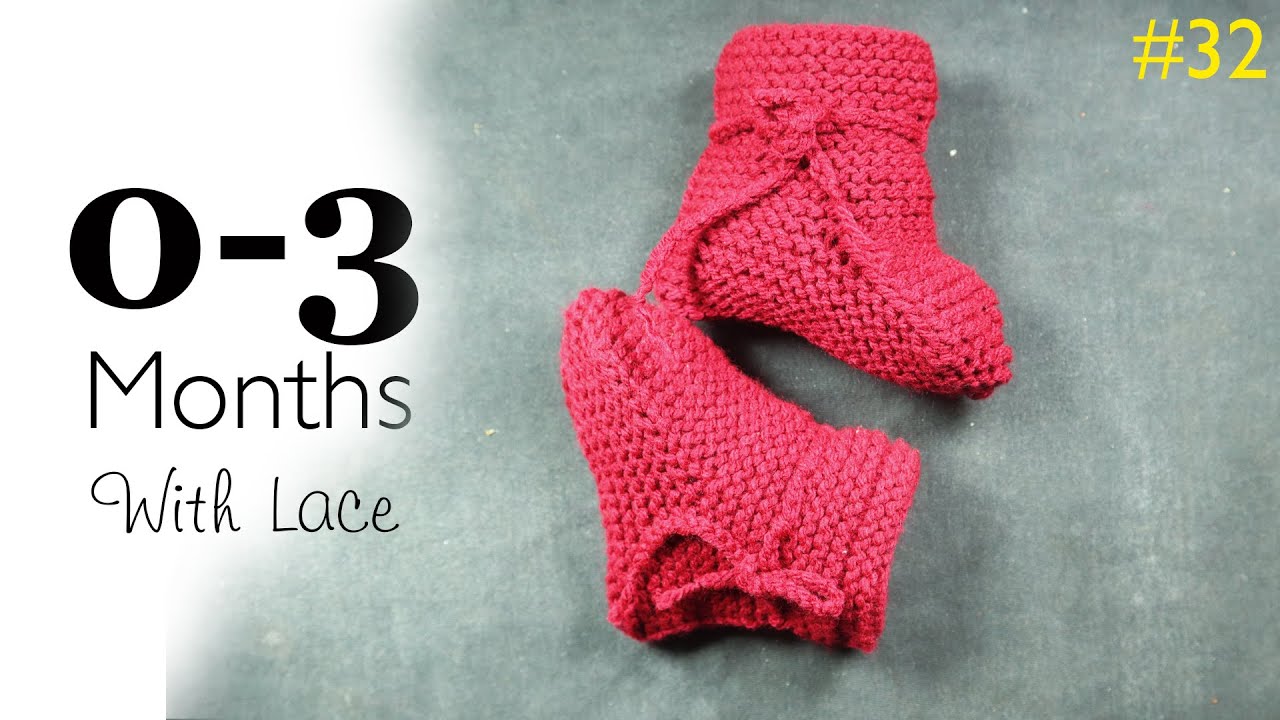 बच्चाकाे लागी माेजा बुन्ने सजिलाे तरिका । Baby Socks With Lace Designs | Knit Baby Socks