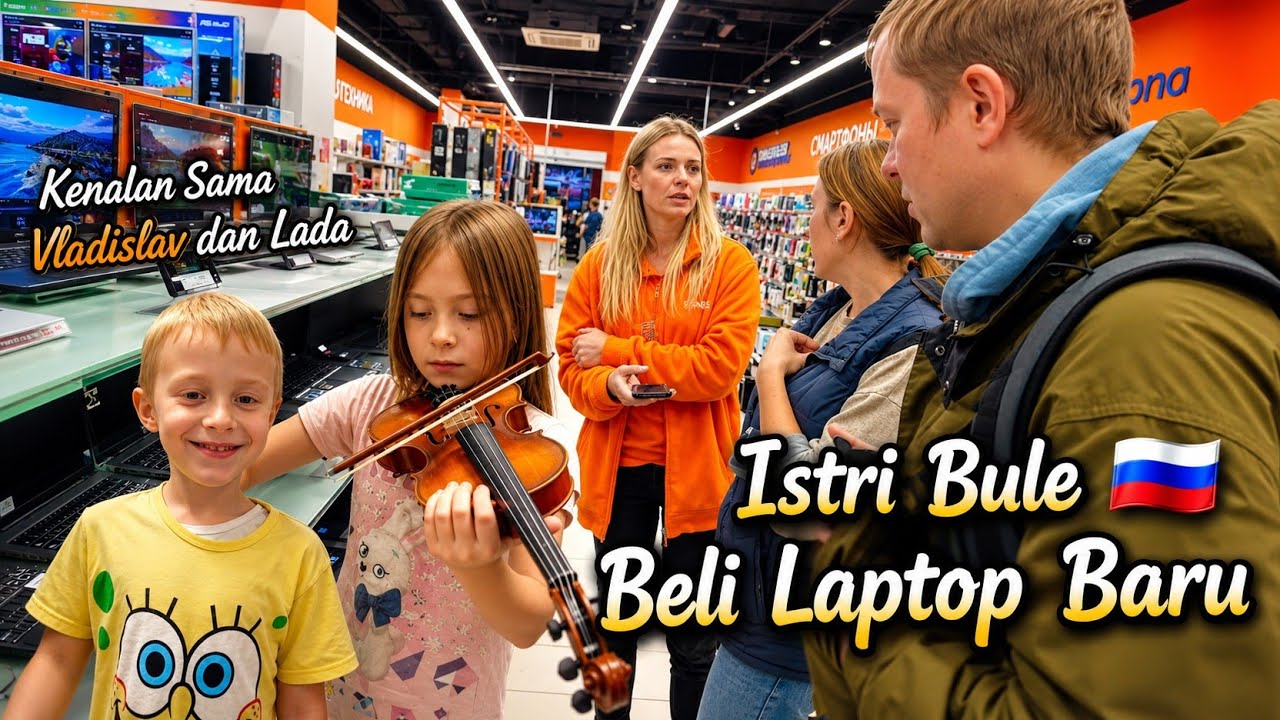 ISTRI BULE BELI LAPTOP BARU‼️MAKAN MALAM DI APARTEMEN VIKTOR DAN MASHA