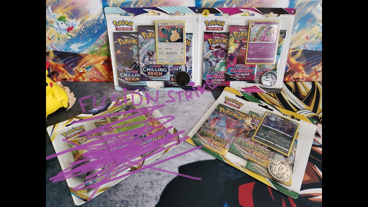 Triple Blister Battle - Fusion Strike VS Evolving Skies!