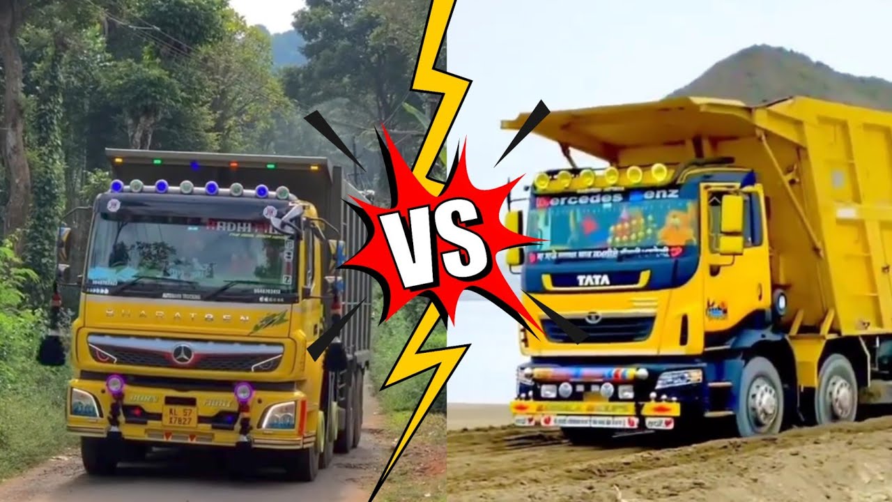 Tata vs BharatBenz | Off Road Driving | Tata Prima 3525.K/.TK | BharatBenz 3528C