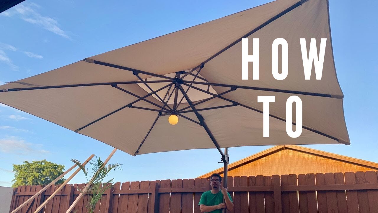 Building a Rectangular Abba Patio Offset Cantilever Umbrella