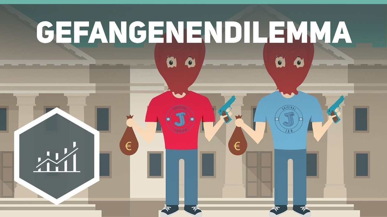 Gefangenendilemma - Spieltheorie Beispiel - Einf&uuml;hrung in die Volkswirtschaftslehre