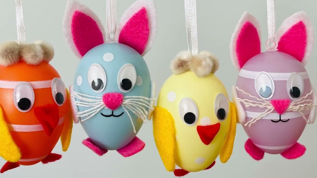 Ostern DIY Osterhase und Küken basteln