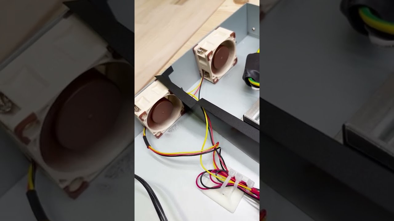 Noctua Fan UPGRADE on Ethernet Switch from UniFy Ubiquity 24 PoE #shorts #noctua #fans #ethernet