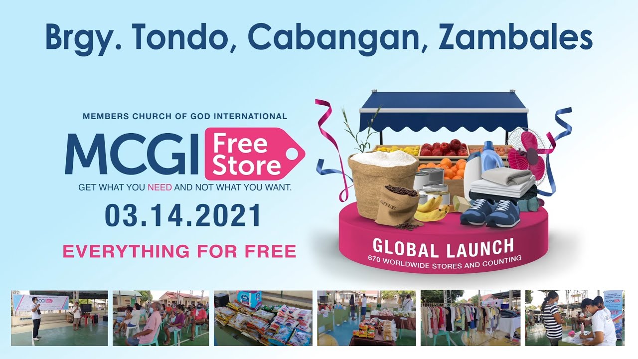 MCGI Free Store Global Launch - Brgy. Tondo, Cabangan, Zambales