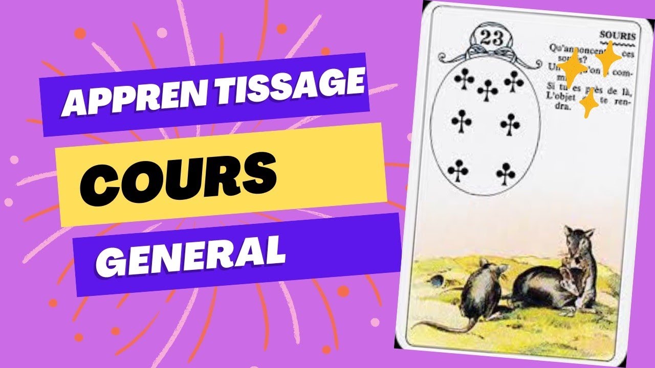 Formation Cours apprentissage petit Lenormand carte souris général #formation #Lenormand