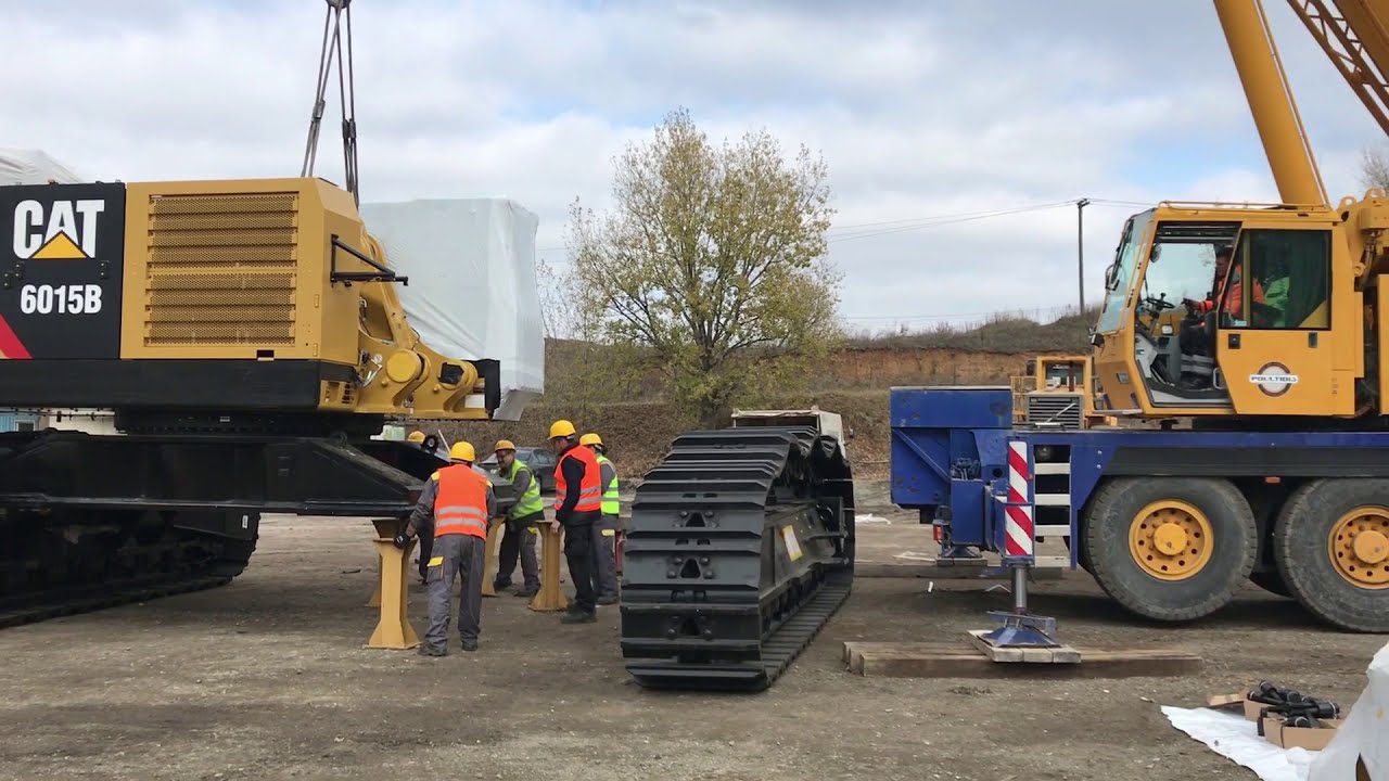 Brand New Caterpillar 6015B Excavator Transport And Assembly - Sotiriadis Brothers