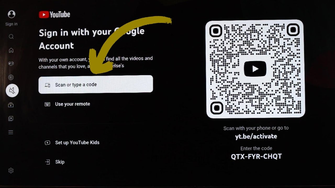 Как сканировать QR-код YouTube на Smart TV