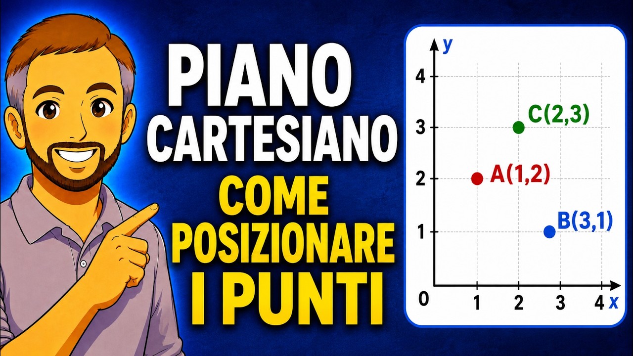 Il Piano Cartesiano introduzione | Assi, Coordinate e Punti | Piano cartesiano 1