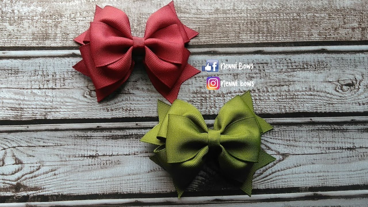 Moño Sencillo Para Principiante | Como Hacer Moños Para el Cabello de Listón | Ribbon Bow