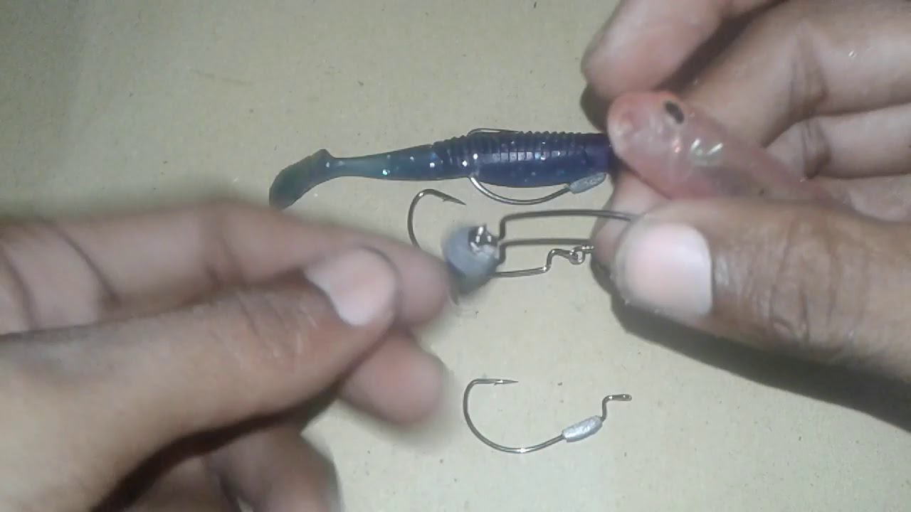 CARA MUDAH PASANG SOFTLURE DI WORMHOOK/JIGHEAD #SOFTLURE #JIGHEAD #WORMHOOK