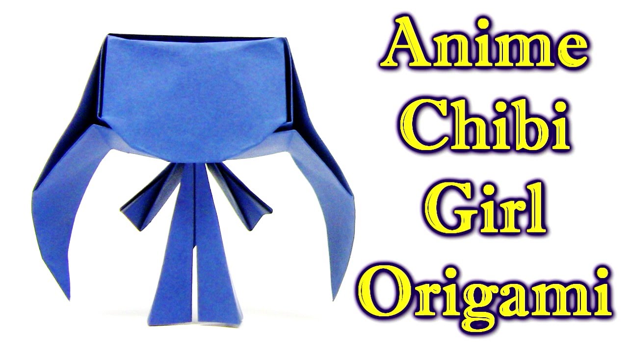 Origami Anime Chibi Girl  by Hans Romano - Origami easy tutorial