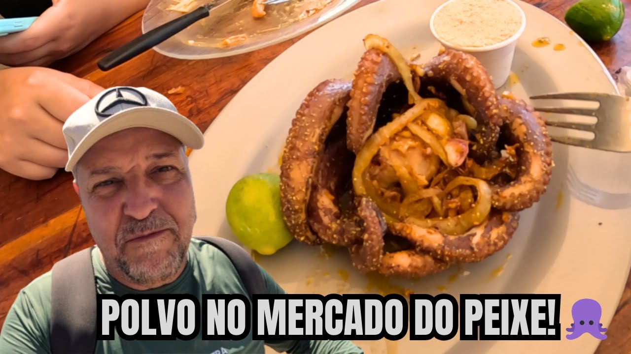 Provando Polvo no Mercado do Peixe de Fortaleza 🐙 | Orla Beira-Mar