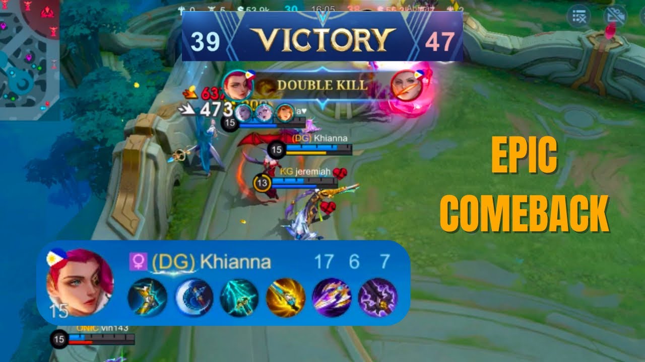 LESLEY GAMEPLAY with Sky Piercer (Epic Comeback) #khianna