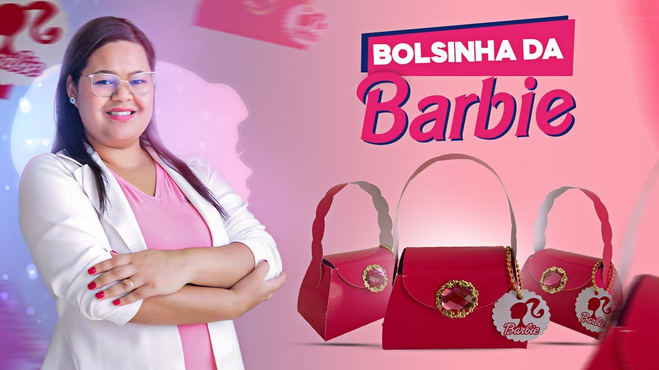 PAP - CAIXA BOLSINHA BARBIE - MOLDE GRÁTIS