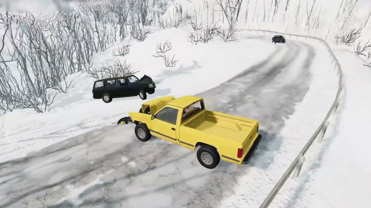 Epic Truck Destruction - Every Vehicle Falls Off a Cliff | BeamNG