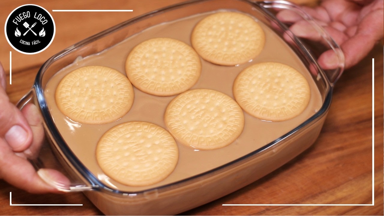 La TARTA de Galletas María y CAFÉ Más Fácil y Deliciosa (Sin Horno y sin Huevo)