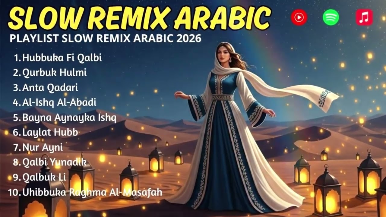 DJ Slow Remix Arabic 2026 🔥 Lagu Arabic Paling Enak Didengar | Hubbuka Fi Qalbi New Album