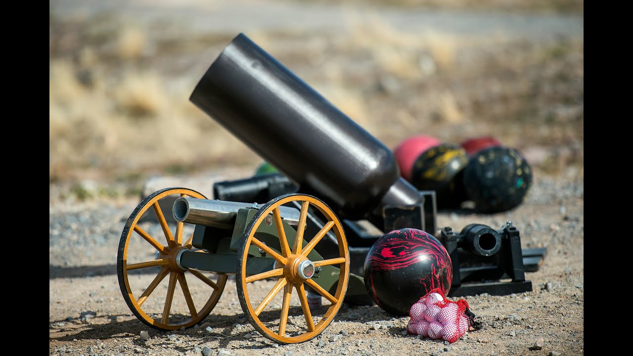 Robert Kirby's Bowling Ball Cannon Destroys a Washing Machine