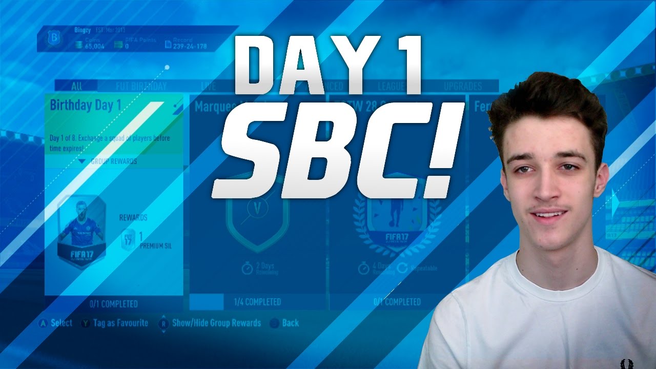 FIFA 17 FUT BIRTHDAY DAY 1!(SBC/MINI PACK OPENING!)(CHEAP/EASY!)