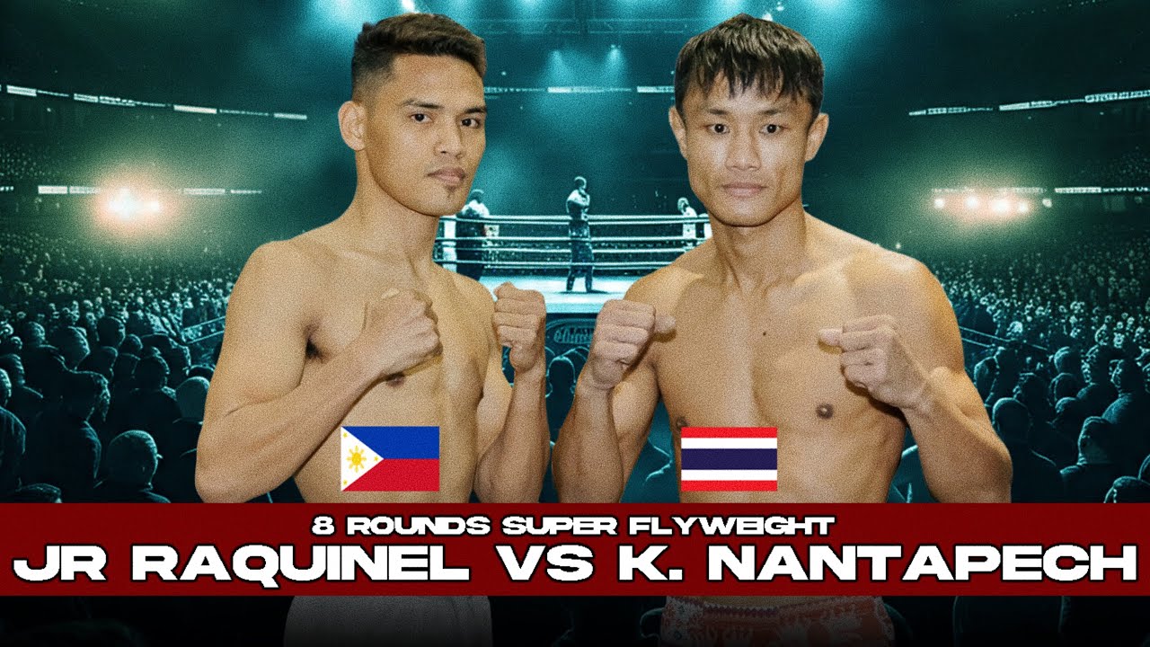 🇵🇭Jayr Raquinel vs 🇹🇭Komgrich Nantapech - 8 Rounds Super Flyweight Bout