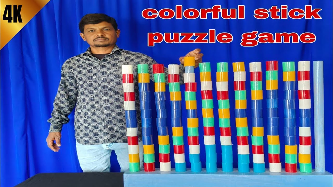 🧶🧶Top 10 Unique Colours Cylinder Matching Game Challenge videos | New Puzzle 2026