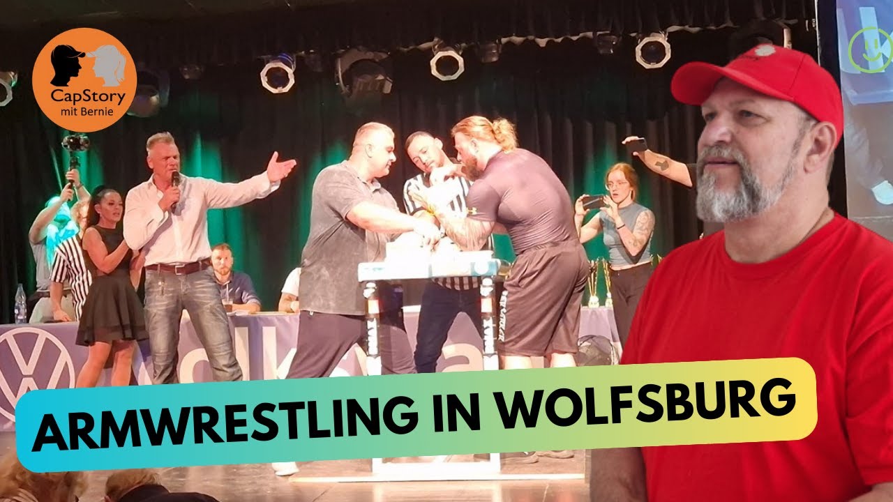 ArmWrestling in Wolfsburg im August 2023 TOP sportlicher Wettbewerb. Eine Veranstaltung im Hallenbad
